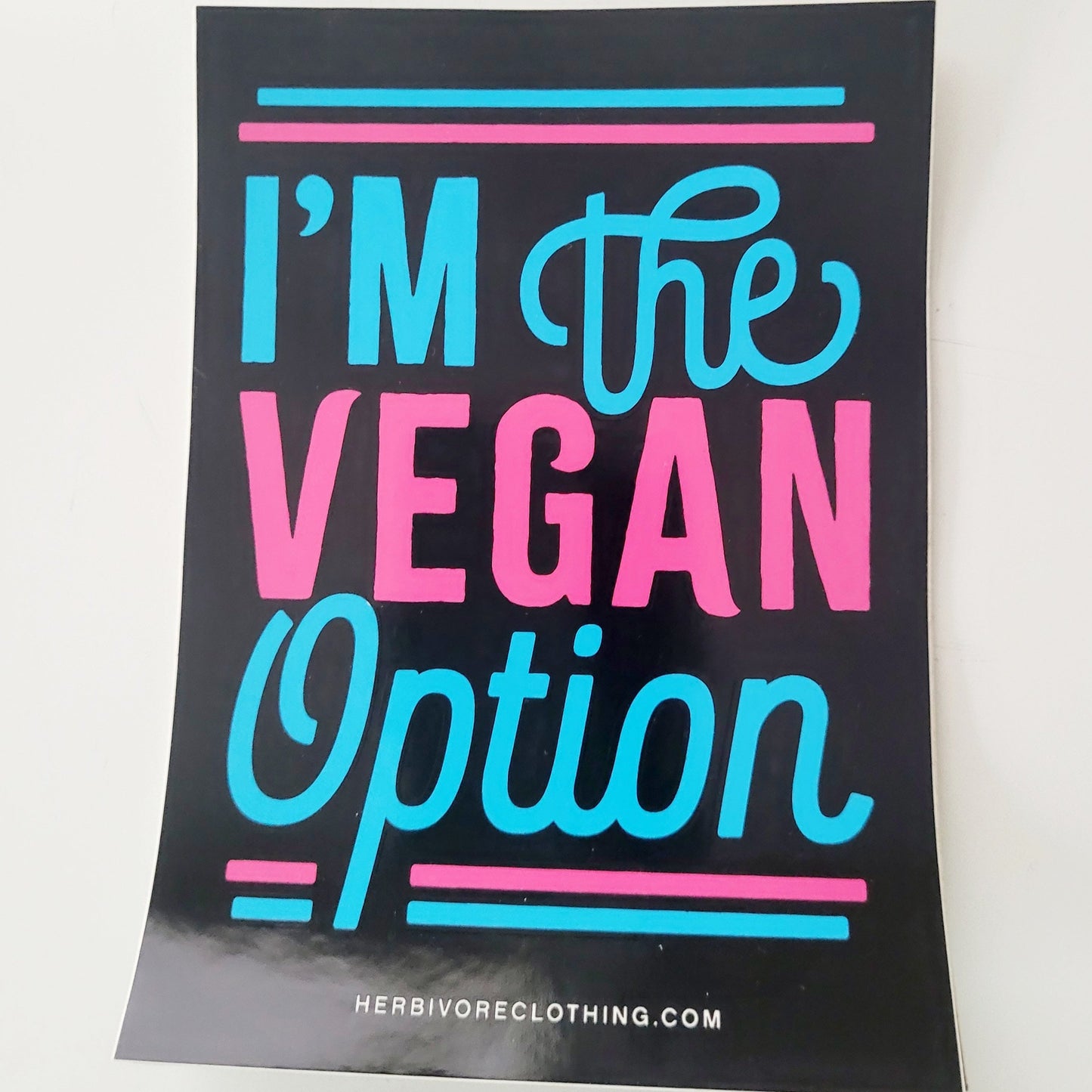 I'm the Vegan Option Sticker