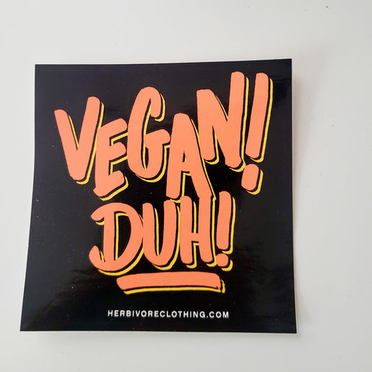 Vegan Duh Sticker