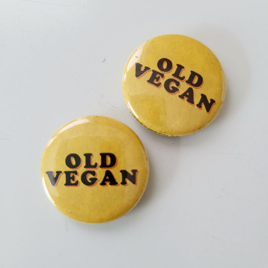 Old Vegan Pin